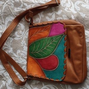 Colombian made leather handbag.